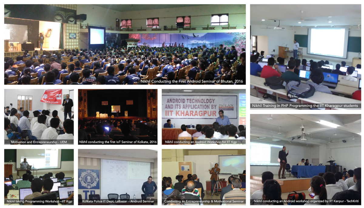 Nikhil Narayan conducting corporate training sessions